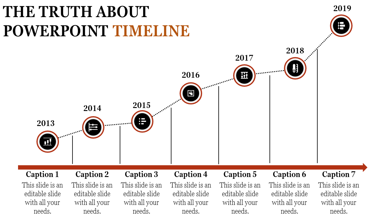 Free - PowerPoint Timeline Template - Chart model